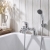 Duchy Ansom Chrome Pillar Mounted Bath Shower Tap (inc Bracket, Handset and Hose) | Thumbnail Image