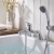 Duchy Ansom Chrome Pillar Mounted Bath Shower Tap (inc Bracket, Handset and Hose) | Thumbnail Image