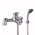 Duchy Ansom Chrome Pillar Mounted Bath Shower Tap (inc Bracket, Handset and Hose) | Thumbnail Image