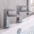 Duchy Caradon Chrome Bath Hot & Cold Taps Pair | Thumbnail Image