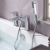 Duchy Caradon Chrome Pillar Mounted Bath Shower Tap (inc Bracket, Handset and Hose) | Thumbnail Image