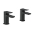 Duchy Caradon Black Basin Hot & Cold Taps Pair | Thumbnail Image