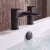 Duchy Caradon Black Pillar Mounted Bath Filler Tap | Thumbnail Image