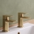 Duchy Caradon Brushed Brass Basin Hot & Cold Taps Pair | Thumbnail Image