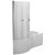 Duchy Hampstead Complete P-Shaped Shower Bath 1700mm x 703mm/900mm Left Handed