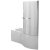 Duchy Hampstead Complete P-Shaped Shower Bath 1700mm x 703mm/900mm Right Handed