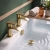 Duchy Hendra Brushed Brass Bath Hot & Cold Taps Pair | Thumbnail Image