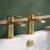 Duchy Hendra Brushed Brass Bath Hot & Cold Taps Pair | Thumbnail Image