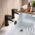 Duchy Hendra Black Bath Hot & Cold Taps Pair | Thumbnail Image
