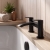 Duchy Hendra Black Pillar Mounted Bath Filler Tap | Thumbnail Image