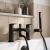 Duchy Hendra Black Pillar Mounted Bath Shower Tap (inc Bracket, Handset and Hose) | Thumbnail Image
