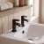 Duchy Hendra Black Basin Hot & Cold Taps Pair | Thumbnail Image