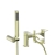 Duchy Hendra Brushed Brass Pillar Mounted Bath Shower Tap (inc Bracket, Handset and Hose) | Thumbnail Image