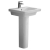 Duchy Ivy Basin and Extended Full Pedestal 650mm Wide 1 Tap Hole