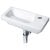 Duchy Ivy Slimline Wall Hung Basin, 450mm Wide, Right Handed 1 Tap Hole