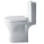 Duchy Ivy Comfort Height Rimless Close Coupled Toilet Push Button Cistern Soft Close Seat