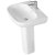 Duchy Lily Basin and Full Pedestal 550mm Wide 1 Tap Hole