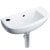 Duchy Lily Slimline Cloakroom Basin 450mm Wide 1 LH Tap Hole