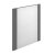 Duchy Nevada Square Bathroom Mirror 600mm Wide Grey