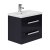 Duchy Nevada 2-Drawer Wall Hung Vanity Unit with Basin 600mm Wide Indigo Gloss 1 Tap Hole