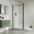 Duchy Padstow Matt Black 8mm Wet Room Glasss Shower Screen | Thumbnail Image