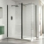 Duchy Padstow Matt Black 8mm Wet Room Glasss Shower Screen | Thumbnail Image