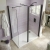 Duchy Padstow Matt Black Walk-In Shower Enclosure with Swivel Return (inc Side Panel) | Thumbnail Image