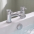 Duchy Penrose Chrome Pillar Mounted Bath Filler Tap | Thumbnail Image