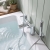 Duchy Penrose Chrome Pillar Mounted Bath Shower Tap (inc Bracket, Handset and Hose) | Thumbnail Image