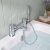 Duchy Penrose Chrome Pillar Mounted Bath Shower Tap (inc Bracket, Handset and Hose) | Thumbnail Image