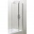 Duchy Spring Half Radius Hinged Bath Screen with Fixed Inline Panel 1500mm H x 900mm W- 6mm Glass