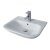 Duchy Violet Semi-Recessed Basin 520mm Wide 1 Tap Hole