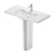 Duravit D-Code Basin and Full Pedestal 1000mm Wide - 1 Tap Hole