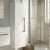 Duravit D-Code 400mm 1-Door Left Hand Opening Tall Unit with Black Handle - Matt White | Thumbnail Image