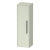 Duravit D-Code 400mm 1-Door Left Hand Opening Tall Unit with Black Handle- Pale Green