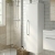 Duravit D-Code 400mm 1-Door Right Hand Opening Tall Unit with Chrome Handle - Matt White | Thumbnail Image