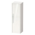 Duravit D-Code 400mm 1-Door Right Hand Opening Tall Unit with Chrome Handle - Gloss White | Thumbnail Image
