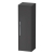 Duravit D-Code 400mm 1-Door Right Hand Opening Tall Unit with Chrome Handle - Matt Graphite | Thumbnail Image