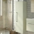 Duravit D-Code 400mm 1-Door Right Hand Opening Tall Unit with Chrome Handle - Pale Green | Thumbnail Image