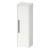 Duravit D-Code 400mm 1-Door Right Hand Opening Tall Unit with Black Handle - Matt White | Thumbnail Image