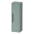 Duravit D-Code 400mm 1-Door Right Hand Opening Tall Unit with Black Handle - Fjord Green