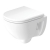 Duravit D-Code Compact Rimless Wall Hung Toilet - Soft Close Seat