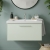 Duravit D-Code Wall Hung 1-Drawer Vanity Unit with Basin and Chrome Handle 800mm Wide - Pale Green | Thumbnail Image