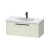 Duravit D-Code Wall Hung 1-Drawer Vanity Unit with Basin and Black Handle 1000mm Wide - Pale Green | Thumbnail Image