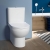 Duravit No.1 Rimless Back to Wall Close Coupled Toilet