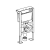 Geberit Duofix 790mm Low-Height Wall-Hung WC Frame with Dual Flush Cistern | Thumbnail Image