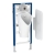 Geberit Duofix Frame for Urinal With Pipe Interrupter 1300mm x 500mm Blue
