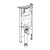 Geberit Duofix UP720 WC 1140mm Toilet Frame With 80mm Sigma Cistern - Blue | Thumbnail Image