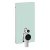 Geberit Monolith Back to Wall Cistern Frame for Floor Standing WC with Fittings 1010mm H - Mint Glass