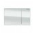 Geberit Omega 70 Dual Flush Plate for Solid Wall - White Glass